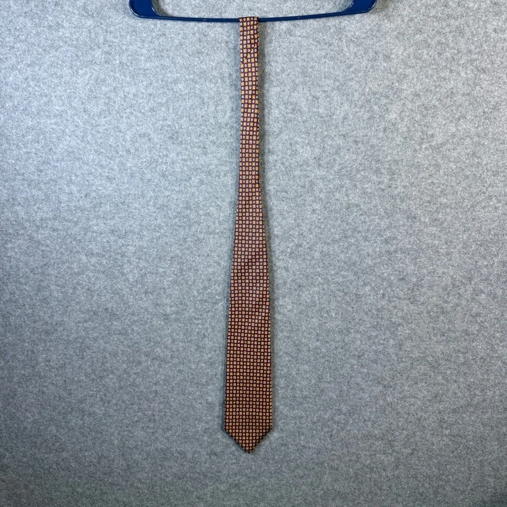 Barneys New York‎ Souda Italy Silk Necktie Geometric Pattern Men's Tie